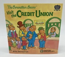 RARE COLLECTIBLE The Berenstain Bears Visit the Credit Union PB Paperback Book picture