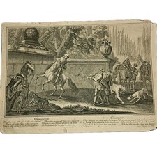 1722 Johann Elias Ridinger Equestrian Engraving “Changieren” Augsburg Probst picture