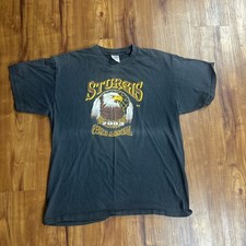 TND 2003 T-Shirt Mens XL Black 63rd  Annual Eagle Biker Rally Vintage MyDyer picture