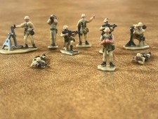 Galoob Micro Machines Military Figures Army Men Soldiers Tan Lot of 9 Unique picture
