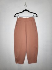 LULULEMON LA Barrel Leg Pant Terry Women’s Size 4 Pink Savannah French Excellent picture