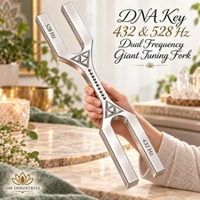 DNA Key 432 & 528 Hz Dual Frequency Giant Tuning Fork With Mallet picture