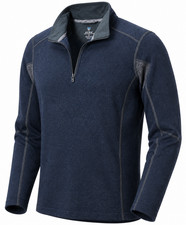 Kuhl Revel 1/4 Zip Pull Over Men’s M Black Gray Kashmira Fleece Hiking 3007 picture