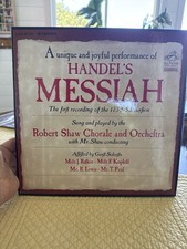 Handel Messiah Robert Shaw Chorale RCA LSC-6175 Stereo 3LP Box Set 1966 VG+ picture