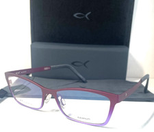 BLACKFIN ANNA BAY BF998 COL.1436 TITANIUM BURGUNDY AUTHENTIC EYEGLASSES 53-16 picture