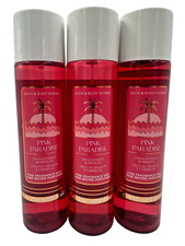 NEW Bath & Body Works Lot of 3 Bottles Pink Paradise Fragrance Mist Spray 8 oz picture