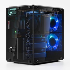 Pironman 5-MAX Dual Nvme M.2 SSD Pcie PC Case for Raspberry Pi 5 NAS RAID 0/1 Ha picture