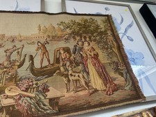 Woven Gondola Scene Wall Tapestry, Made in Belgium stunning colors picture