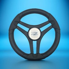 Molinara Marine Steering Wheel Black Brushed Alum Spokes | Regal picture