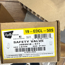 Apollo Valves Safety Relief Valve 19-EDCL-50S 50 PSI Steam Bronze 1/2 x 3/4 picture