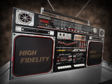 LASONIC TRC-935 🌈RaRe🌈 Iconic Vintage Stereo Cassette Boombox picture