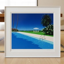 Hiroshi Nagai Blue Vacation  Limited 120 Edition Signed Framed picture