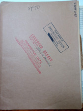 1947 XP-90 Preliminary Design Blueprints In Lockheed Brown Folder JRR47 picture
