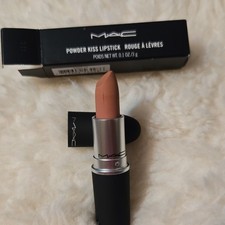 M·A·C Powder Kiss Matte Stick Lipstick Shade 924 Reverence Nude Beige 0.1 oz picture