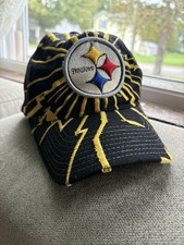 Vintage Starter NFL Pro Line Pittsburgh Steelers Collision Shockwave Snapback picture