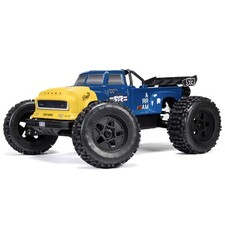 Arrma 1/8 NOTORIOUS 6S V6 4X4 BLX Brushless Stunt Truck RTR, Blue ARA8611V6T2 picture