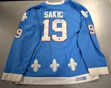 Joe Sakic Signed Quebec Nordiques CCM Replica Jersey Autograph AJ SPORTS picture