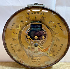 Vintage French Aneroid Barometer Precision Made in France Open Dial Wall Hanging picture