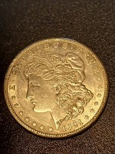 1921 S MORGAN SILVER DOLLAR, VERY GOOD CIRCULATED ONE DOLLAR COIN. AS IS. picture