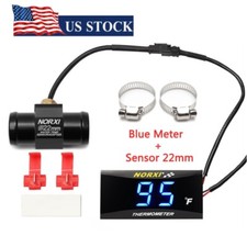 Motorcycle Water Temperature Gauge 32~248°F NORXI Fahrenheit Meter+22mm Sensor picture