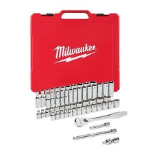 Milwaukee 48-22-9008 3/8Dr 56pc Rat & Socket Set - SAE & Metric AUTH USA DEALER picture