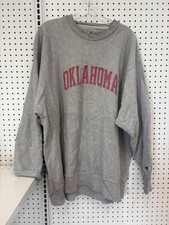 Champion Reverse Weave Gray Oklahoma Sweatshirt XXL Made In Mexico picture