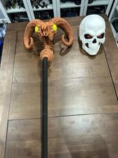 He-Man MOTU Skeletor Articulated Mask & Staff COMBO SET 3D Printed - Life Size picture