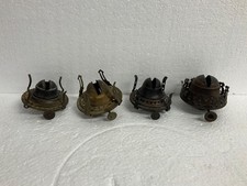 Old kerosene oil lamp burners #1 thread, various makers, need cleaned work picture
