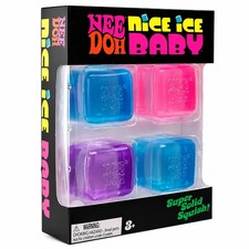 NeeDoh Nice Ice Baby 4-Pack Mini Cubes | Authentic Squishy Fidget Toy picture