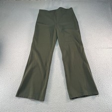 Quince Dress Pants Womens XL Green Wide Leg Pull On Stretch Office Work Career picture