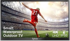 Sylvox 55in Smart Waterproof Outdoor TV 4K UHD IP55 Wireless and 1000Nits US picture