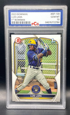 2023 Bowman LUIS LARA 1st Bowman #BP-100 PCG 10 GEM MT 💎Call Up Brewers picture
