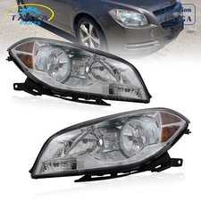 For Chevy Malibu 2008-2012 Chrome Headlights Assembly Factory Style Left & Right picture