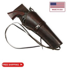 Historical Emporium Long Right Hand Western Holster Plain Leather, Wild West Sin picture