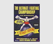 UFC 1 Fight Poster, Vintage UFC, Gracie vs Shamrock, Boxing Poster picture