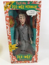 Vintage 1987 Pee-Wee Herman Talking Pull String Doll 18” Works NIB w/ Box Wear picture