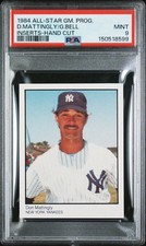 1984 Don Mattingly RC PSA 9 MINT Rare v Donruss All-Star Game Insert Rookie Card picture