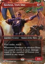 MTG MSC *FOIL* R Hawkeye, Trick Shot (Borderless) #506 NM picture