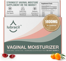 Lubracil Vaginal Moisturizer Pills Sea Buckthorn Omegas Vitamins 60 Capsules picture