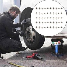 50PC Tire Puncture Spikes Heavy Portable Duty Carbon Steel Triangle Road Spikes▱ picture