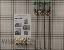 New Genuine OEM Whirlpool Washer Washing Machine Suspension Rod Kit W11130362 picture