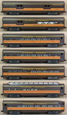 Lionel 7220-7225 Illinois Central 7-Car Alum. Passenger Set O-Gauge NOS * picture