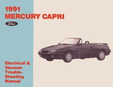 1991 Mercury Capri EVTM Wiring Diagrams Manual picture