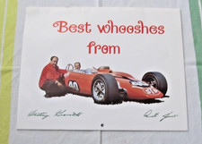 Vintage 1968/69 Best Whooshes from STP Calander with the top race cars & racers picture