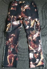 NWT Rebel Vengeance Thick Tapestry Renaissance Art Cargo Pants Men’s Size 32x32 picture
