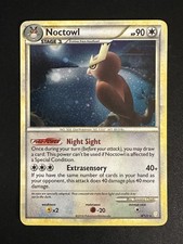 Noctowl 8/123 Pokemon Heartgold & Soulsilver Holo Rare LP picture