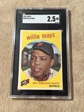 1959 Topps Willie Mays #50 SGC 2.5 GD+ San Francisco Giants HOF picture