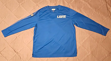 Nike NFL Detroit Lions Steve Heiden Dri-FIT Long Sleeve Shirt Blue 2XL picture