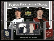 2007 Upper Deck #RP2-PO Jake Peavy / Roy Oswalt Rare Patches Dual SN #/50 picture