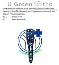 Proximal Humerus LCP (Philos) Plate 3.5mm, 4-5-7-10 Holes/any hole 8 plates set picture